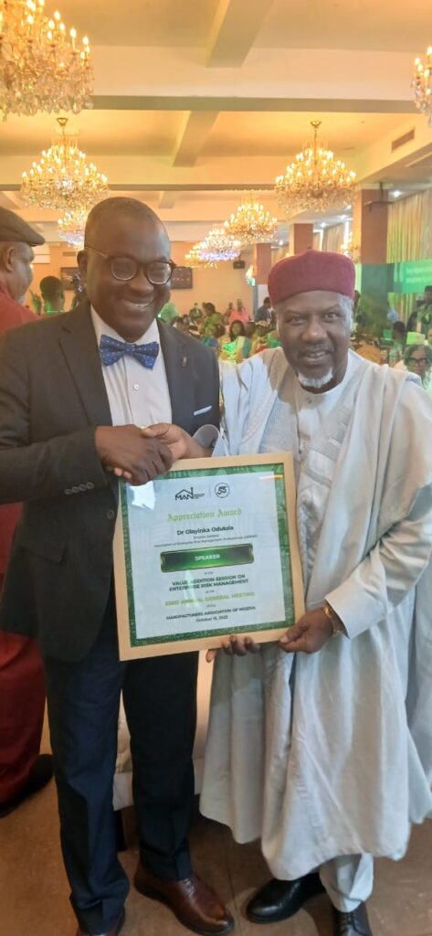 At the Manufacturers Association of Nigeria (MAN) AGM 2025